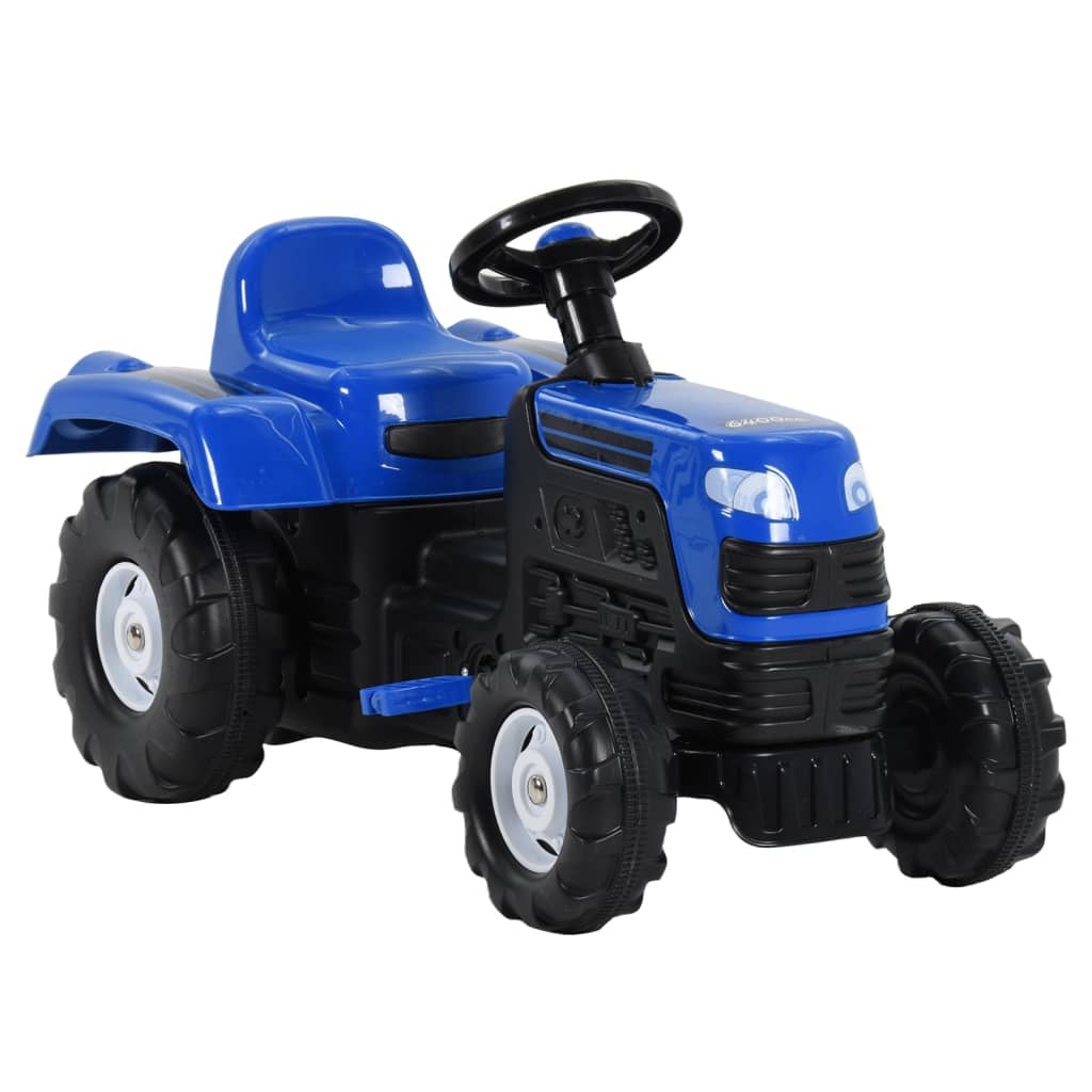 Dětský šlapací traktor modrý