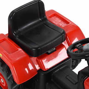Dětský šlapací traktor červeno-černý - obrázek 7