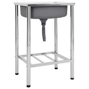 Pomivalno korito za kamp enojno korito nerjaveče jeklo