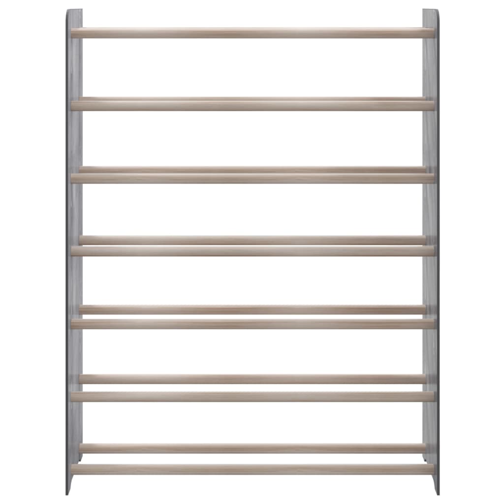 vidaXL Regál na topánky sivý 90x24x117 cm spracované drevo