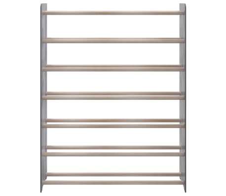 vidaXL Lentyna batams, pilkos spalvos, 90x24x117cm, apdirbta mediena