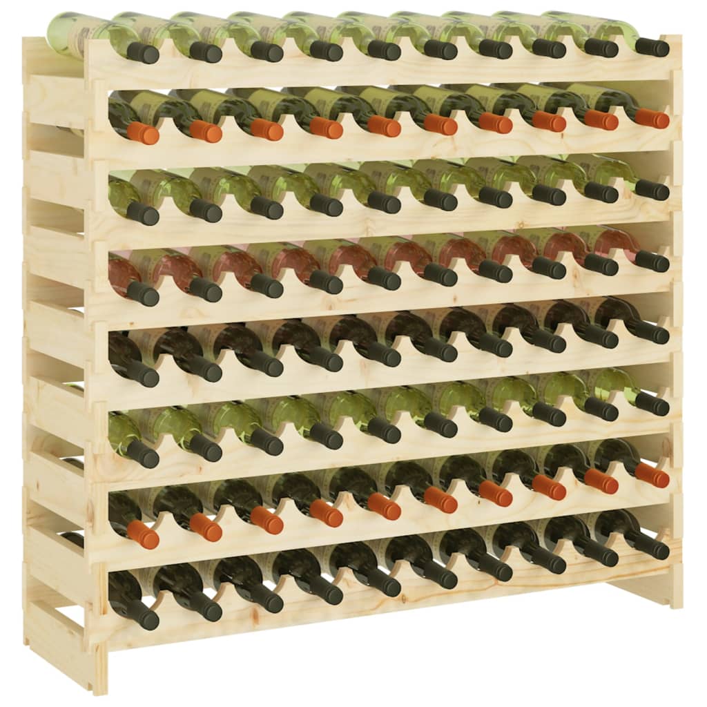 vidaXL Casier à vin 101x29x90 cm Bois de pin massif