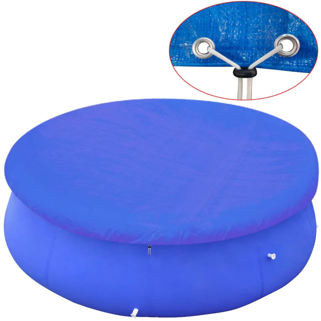 vidaXL Bazénové plachty na okrúhle nadzemné bazény s priemerom 360-367 cm 2ks