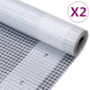 vidaXL Leno presendid, 2 tk, 260 g/m&sup2; 2 x 15 m, valged