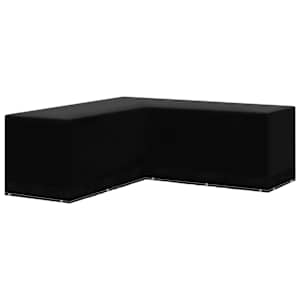 Plachty na zahradní nábytek 2 ks tvar L 12 oček 250x250x90 cm - obrázek 2