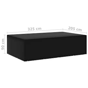 Plachty na zahradní nábytek 2 ks 12 oček 325 x 205 x 90 cm - obrázek 6