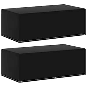 Pokrivalo za plinski žar s 6 obročki 2 kosa 170x90x60 cm