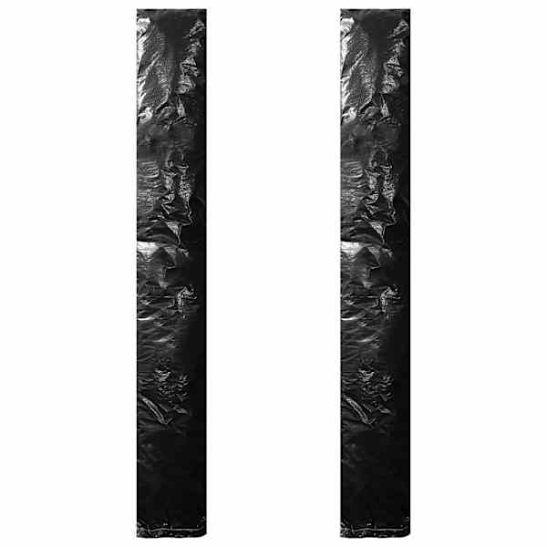 vidaXL p&auml;ikesevarjukatted lukuga, 2 tk, PE 250 cm
