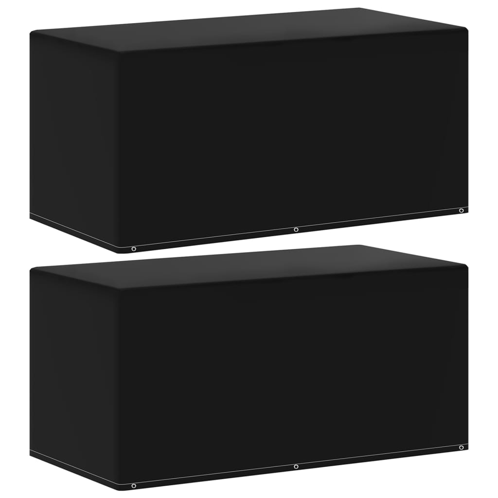 vidaXL Plachty na zahradní nábytek 2 ks 6 oček 160 x 80 x 75 cm