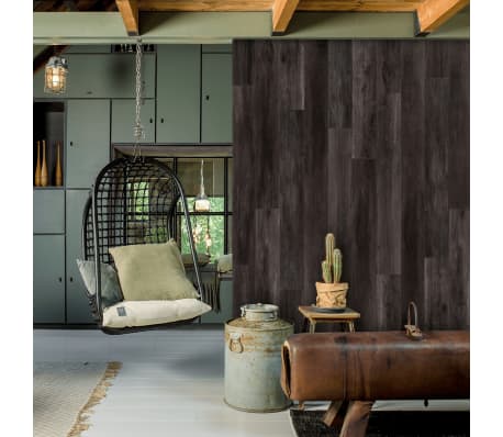 WallArt Planker med treutseende 30 stk GL-WA33 låvetre eik kullsvart