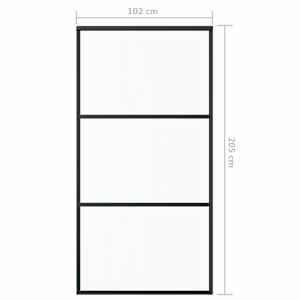 Posuvné dveře s kováním ESG sklo a hliník 102 x 205 cm - obrázek 9