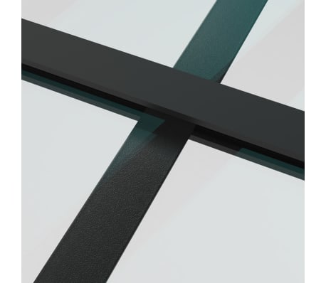 Schiebetür 76x205cm ESG-Glas - Aluminium Innentür Mit Beschlag