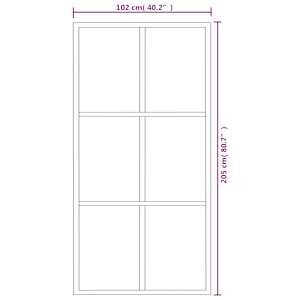 Posuvné dveře s kováním ESG sklo a hliník 102 x 205 cm - obrázek 10