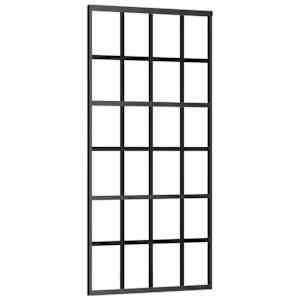 Posuvné dveře s kováním ESG sklo a hliník 90 x 205 cm - obrázek 3