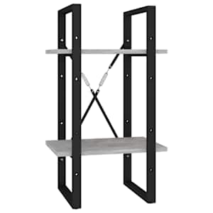 Knihovna s 5 policemi betonově šedá 40 x 30 x 175 cm kompozit - obrázek 4