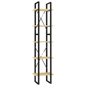 Knihovna s 5 policemi 40 x 30 x 175 cm borové dřevo - obrázek 2