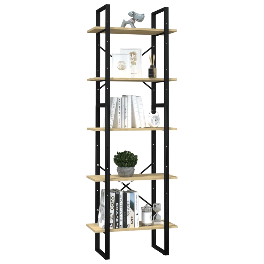 

vidaXL Boekenkast met 5 schappen 60x30x175 cm grenenhout