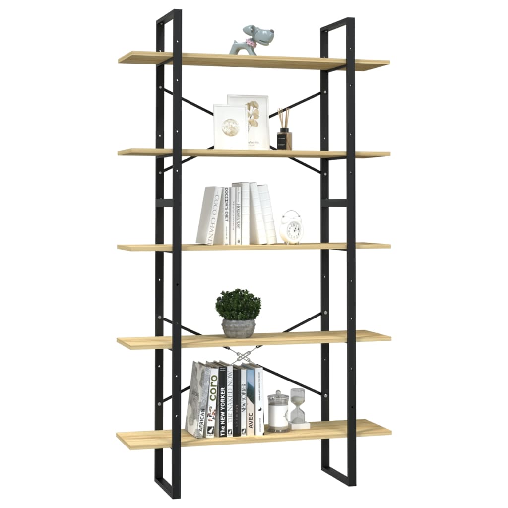 

vidaXL Boekenkast met 5 schappen 100x30x175 cm grenenhout