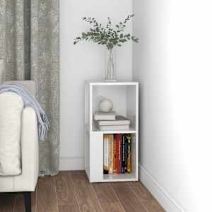 vidaXL Eckregal Hochglanz-Wei&szlig; 33x33x67 cm Holzwerkstoff