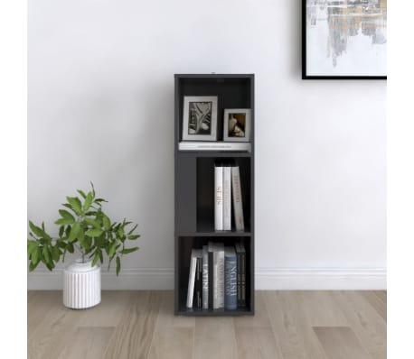 vidaXL Corner Cabinet Grey 33x33x100 cm Engineered Wood