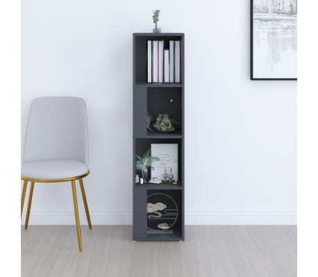 vidaXL Corner Cabinet Grey 33x33x132 cm Engineered Wood