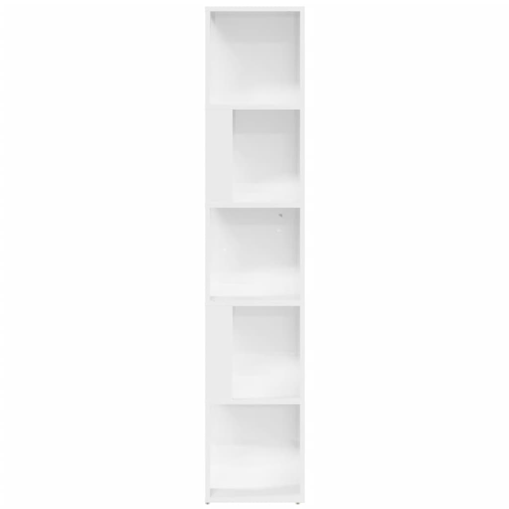 Corner Cabinet High Gloss White 33x33x164.5 Cm Engineered Wood VidaXL 16 width=274