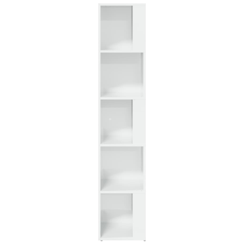 Corner Cabinet High Gloss White 33x33x164.5 Cm Engineered Wood VidaXL 17 width=274