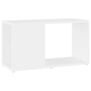 vidaXL telerikapp, valge, 60 x 24 x 32 cm, puitlaastplaat