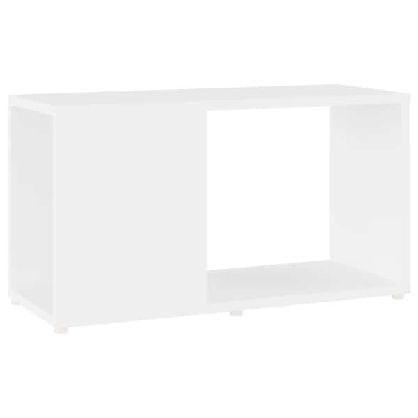 vidaXL telerikapp, valge, 60 x 24 x 32 cm, puitlaastplaat