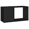 vidaXL telerikapp, must, 60 x 24 x 32 cm, puitlaastplaat