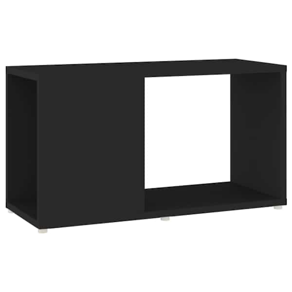 vidaXL telerikapp, must, 60 x 24 x 32 cm, puitlaastplaat