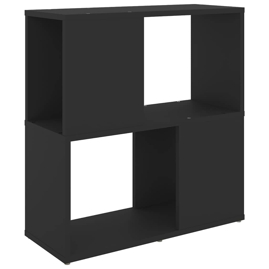 E-shop vidaXL Knižnica, čierna 60x24x63 cm, kompozitné drevo