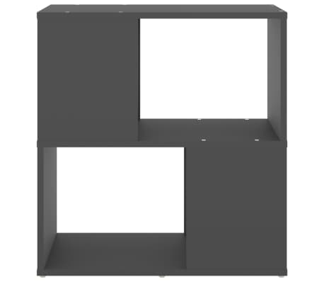 vidaXL Knjižna omara siva 60x24x63 cm iverna plošča