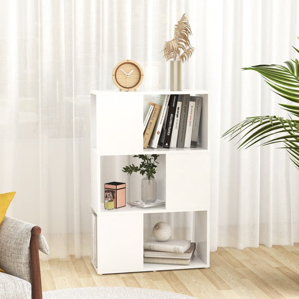 vidaXL Book Cabinet Room Divider White 60x24x94 cm Engineered Wood