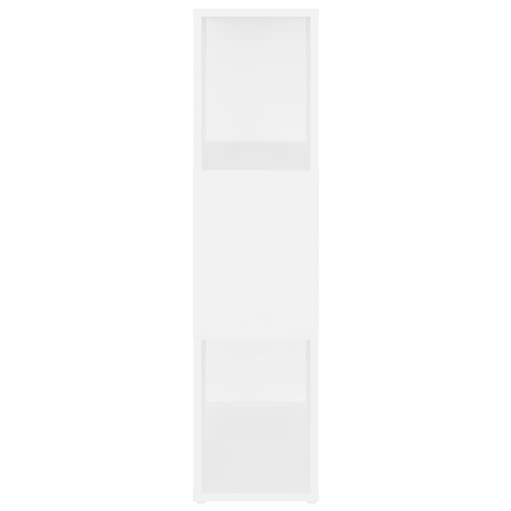 Bücherregal Raumteiler Weiß 60x24x94 cm Spanplatte