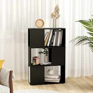 vidaXL Estante/divis&oacute;ria 60x24x94 cm contraplacado preto