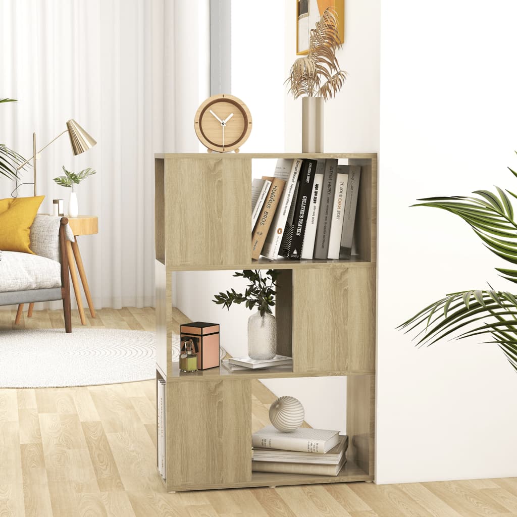vidaXL Rega� na ksi��ki/przegroda, d�b sonoma, 60x24x94 cm