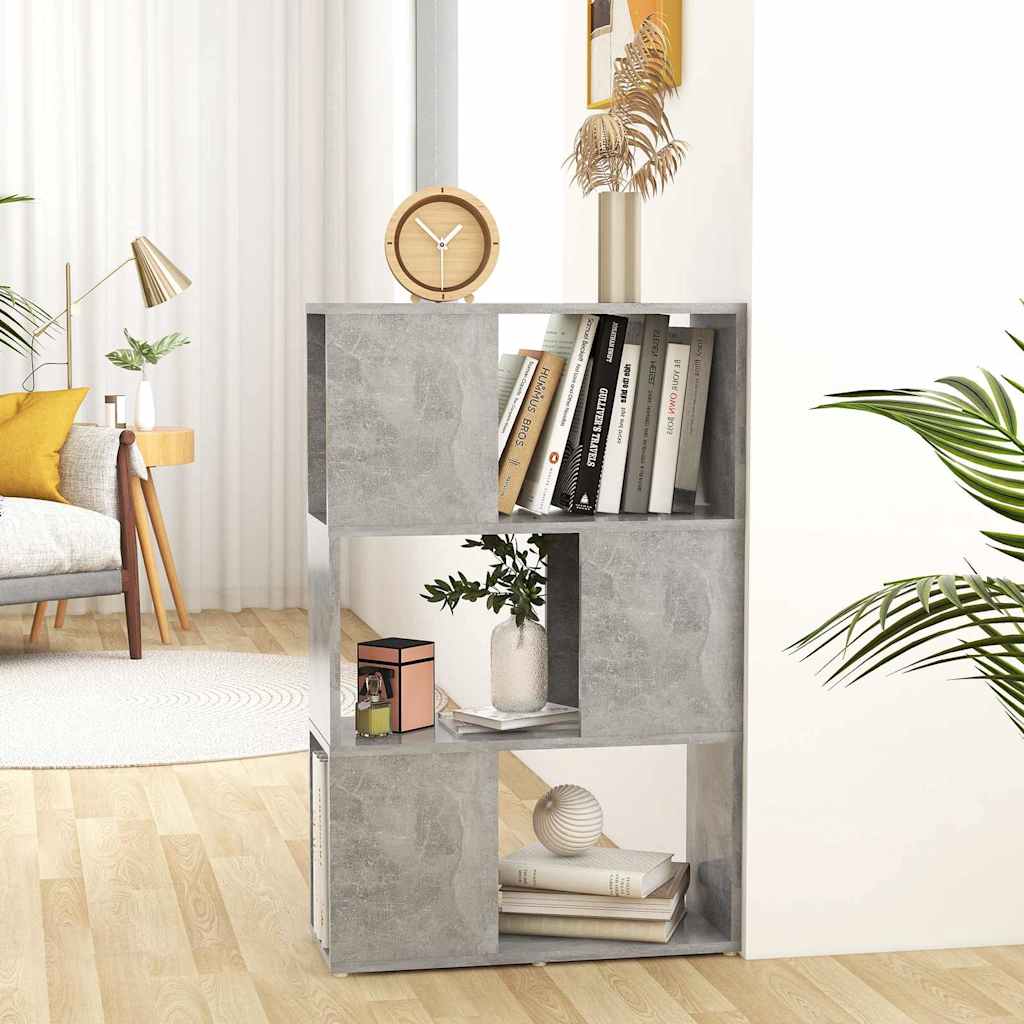 vidaXL Rega� na ksi��ki/przegroda, szaro�� betonu, 60x24x94 cm