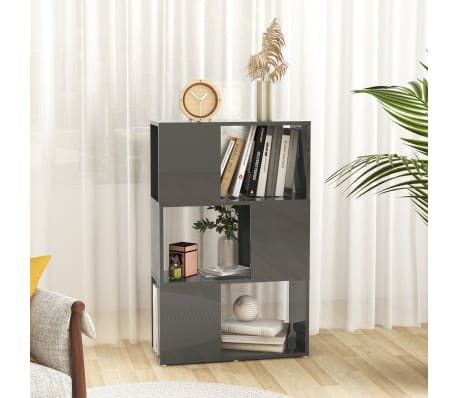 vidaXL Spintelė knygoms/kambario pertvara, pilka, 60x24x94cm, mediena