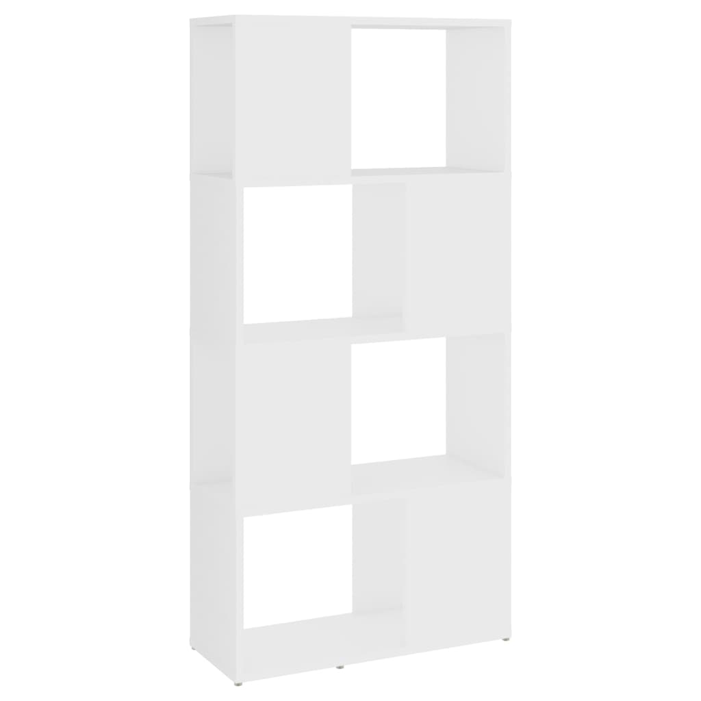 vidaXL Knihovna / dělicí stěna bílá 60 x 24 x 124,5 cm dřevotříska