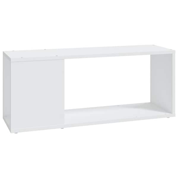 vidaXL telerikapp, valge, 80 x 24 x 32 cm, tehispuit