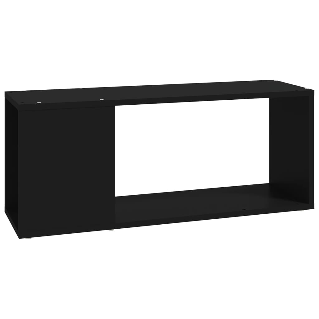 Meuble TV Noir 80x24x32 cm Aggloméré | meublestv.fr 3