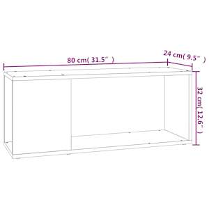 TV stolek černý 80 x 24 x 32 cm kompozitní dřevo - obrázek 7