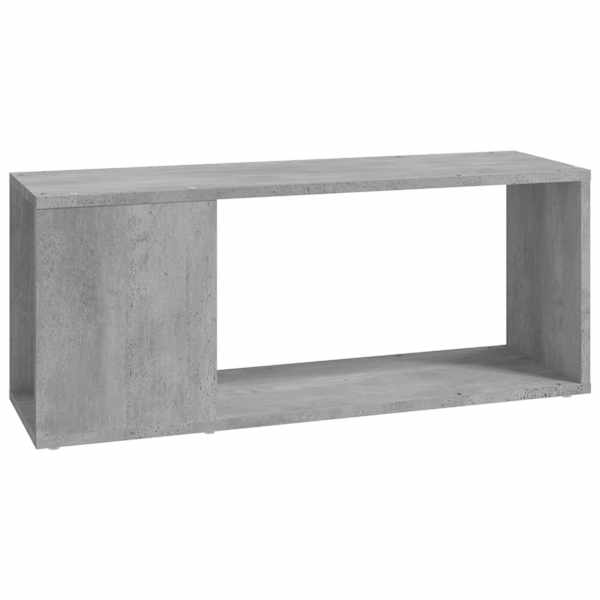 vidaXL telerikapp, betoon hall, 80 x 24 x 32 cm, puitlaastplaat