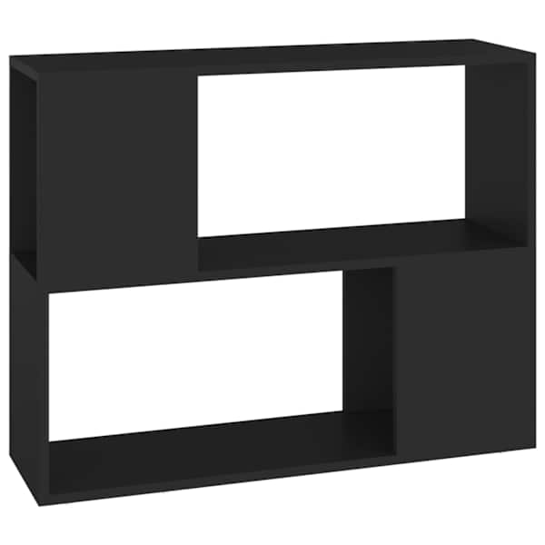 vidaXL telerialus, must, 80 x 24 x 63 cm, tehispuit