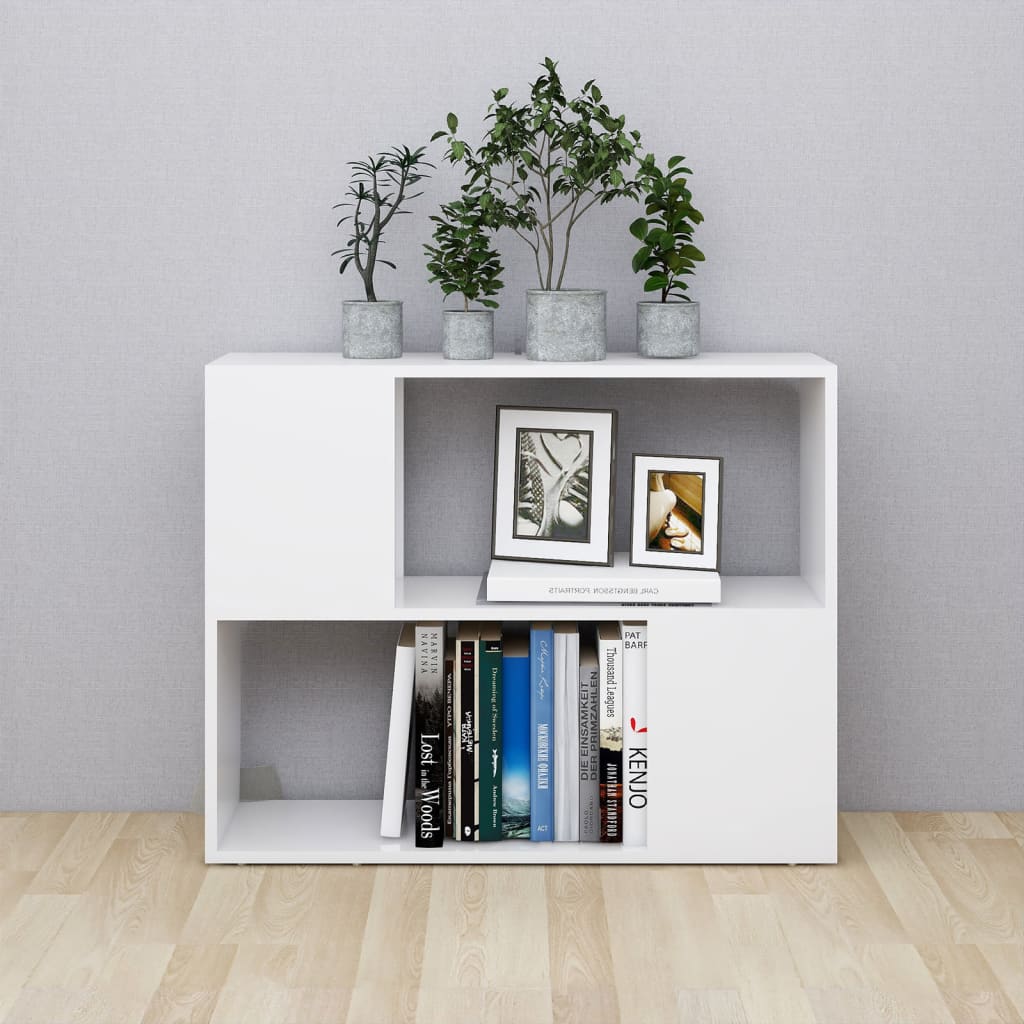 

vidaXL Tv-meubel 80x24x63 cm spaanplaat hoogglans wit