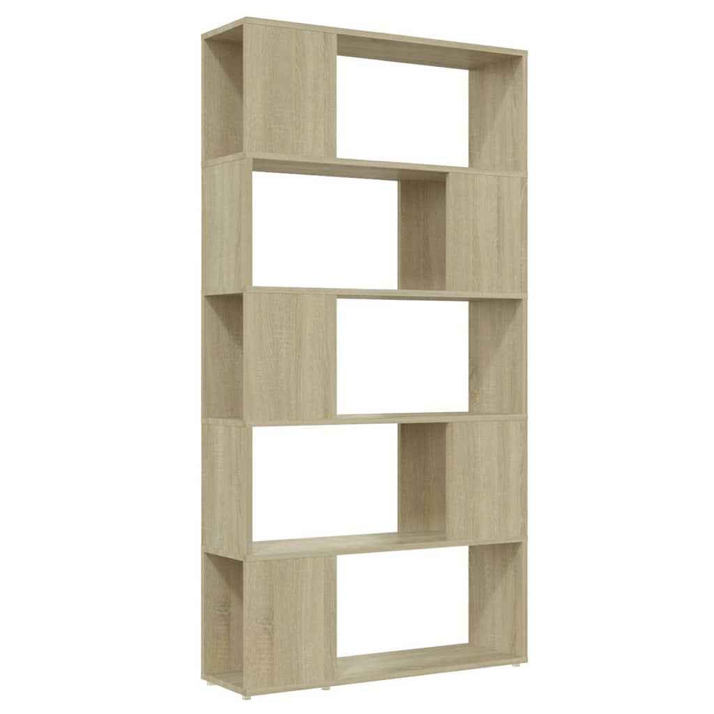 vidaXL Bibliotecă/Separator cameră, stejar Sonoma, 80x24x155 cm, PAL
