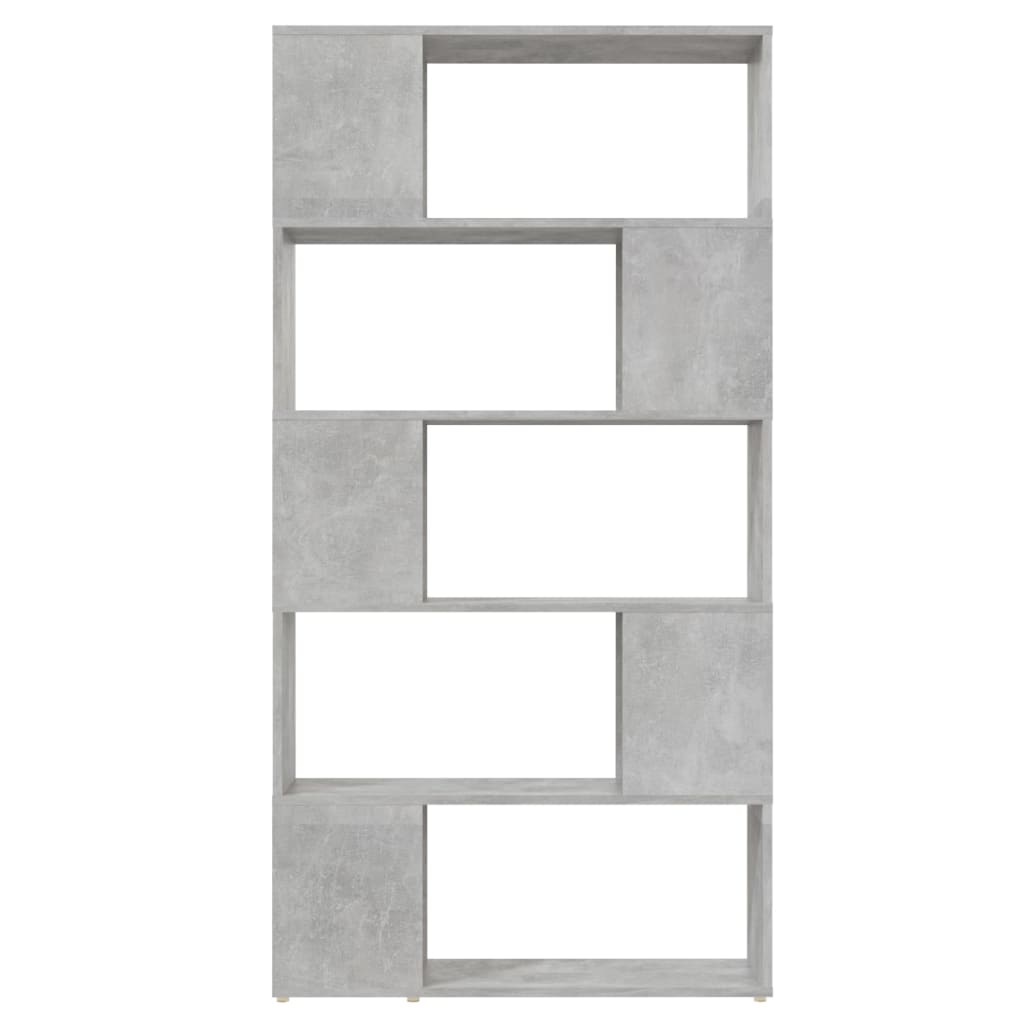 vidaXL Boekenkast/kamerscherm 80x24x155 cm bewerkt hout betongrijs