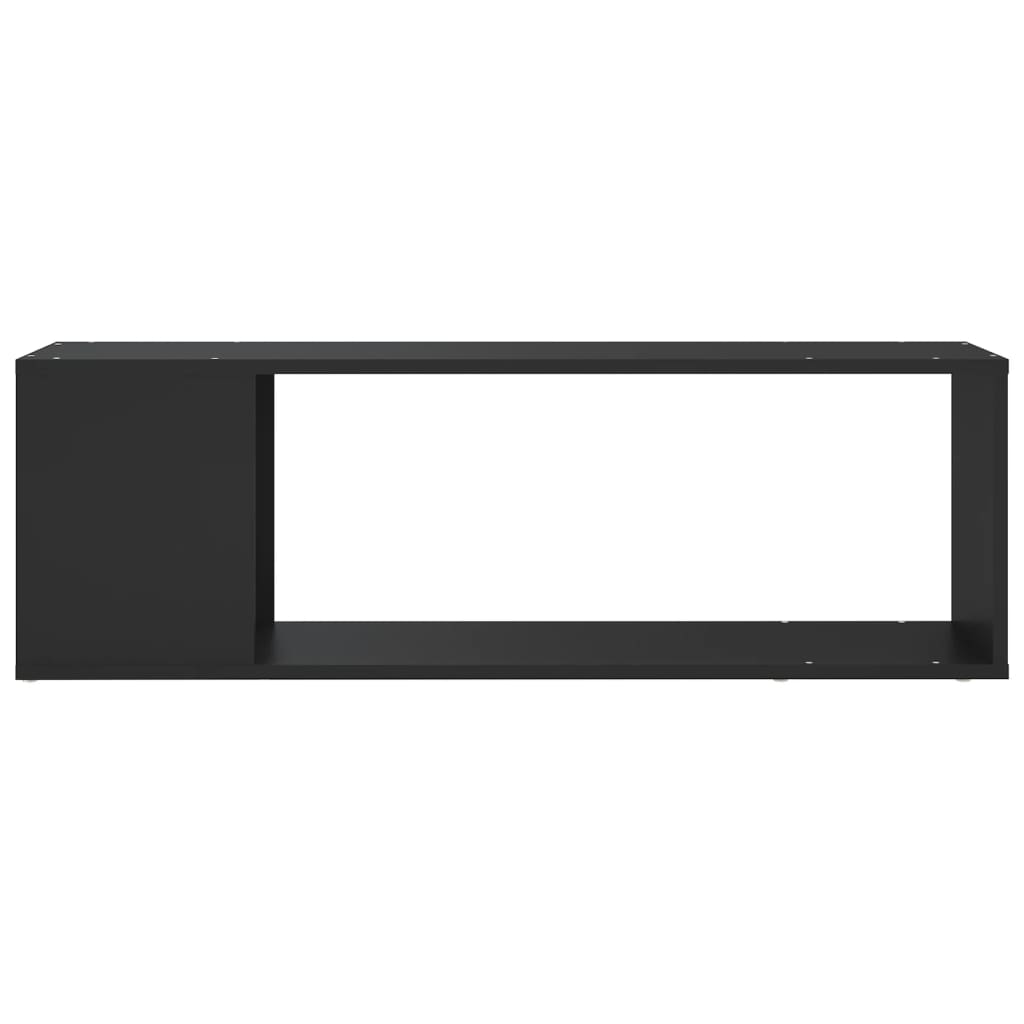 Meuble TV Noir 100x24x32 cm Aggloméré | meublestv.fr 4