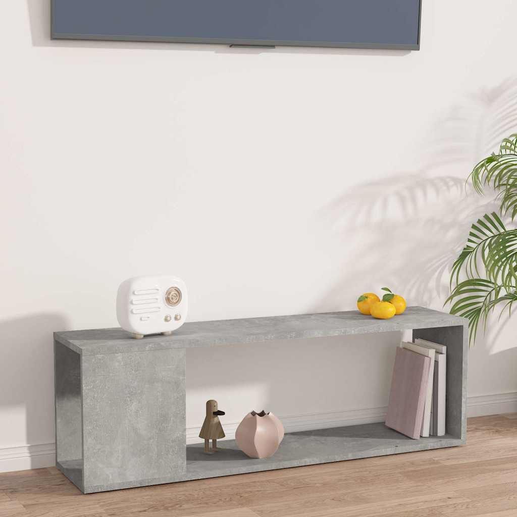 vidaXL Szafka pod TV, szaro�� betonu, 100x24x32 cm